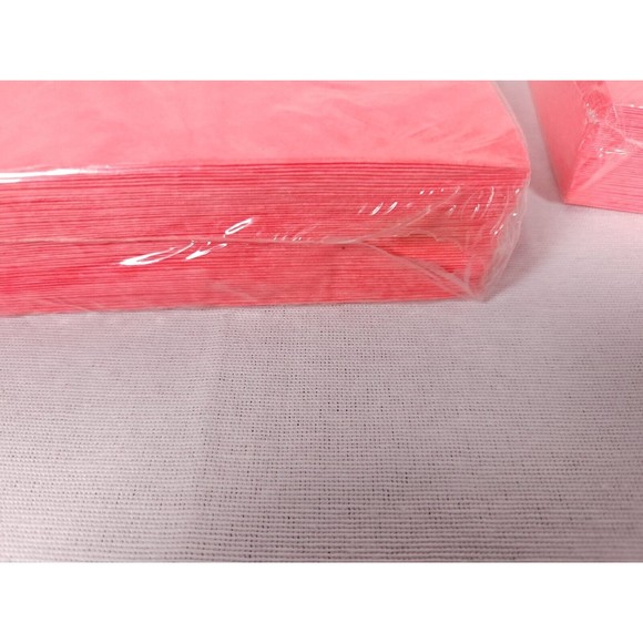 100 Hot Pink A6 Card Envelopes - 6.5" x 4.75" - Square Flap parchment look - Picture 3 of 5